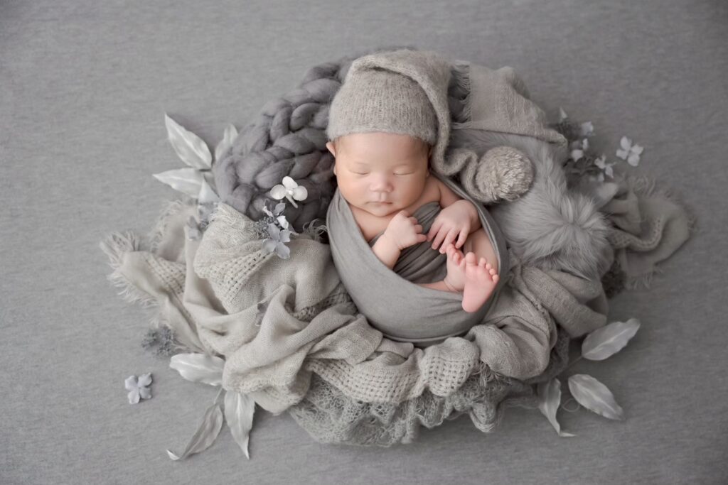 swaddle newborn photo