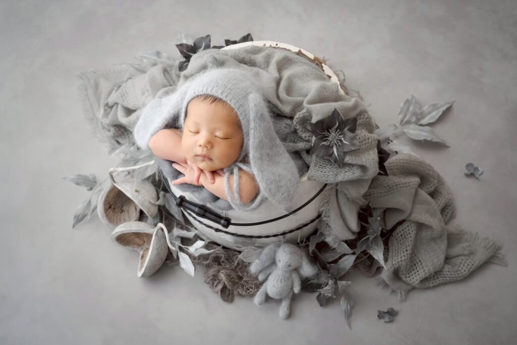 swaddle newborn photo
