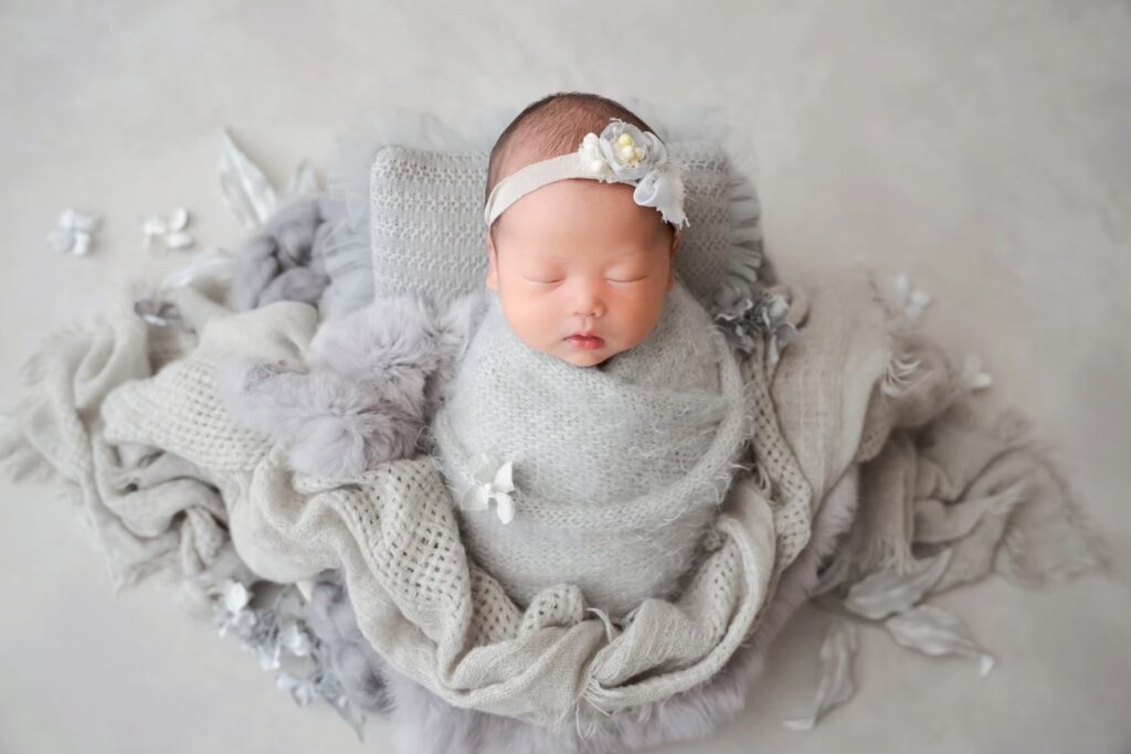 swaddle newborn photo