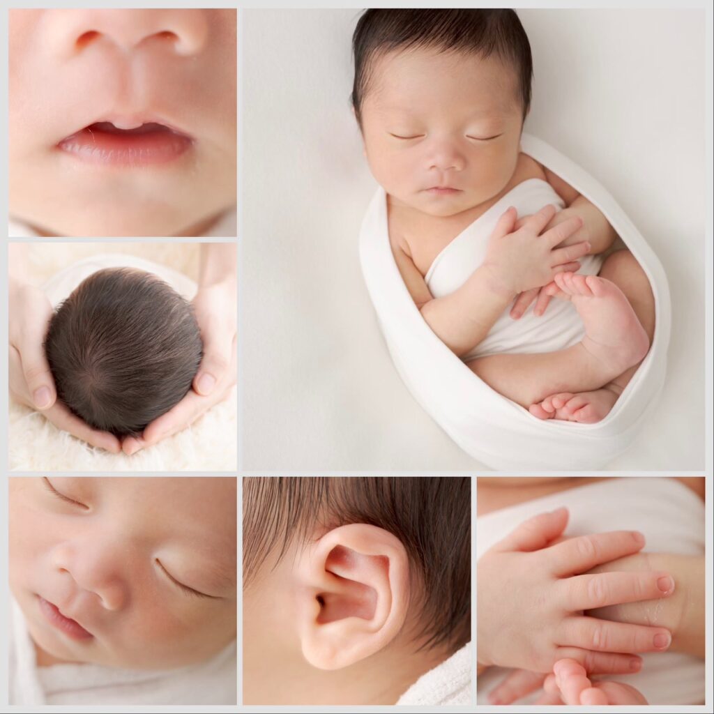swaddle newborn photo