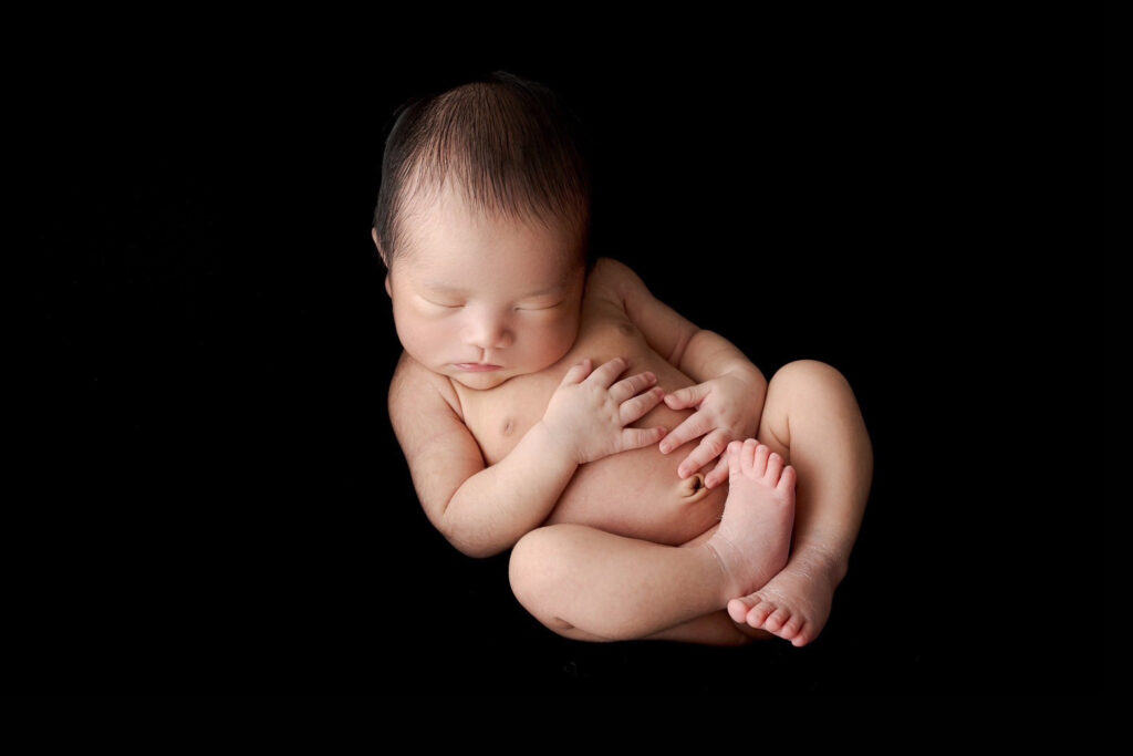 black newborn photo