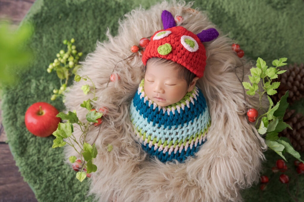 swaddle newborn photo