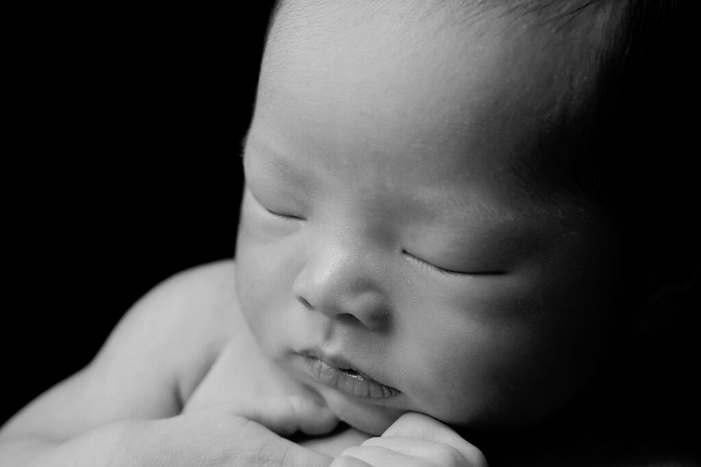 black newborn photo