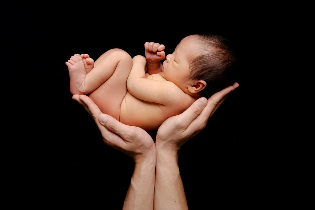 black newborn photo