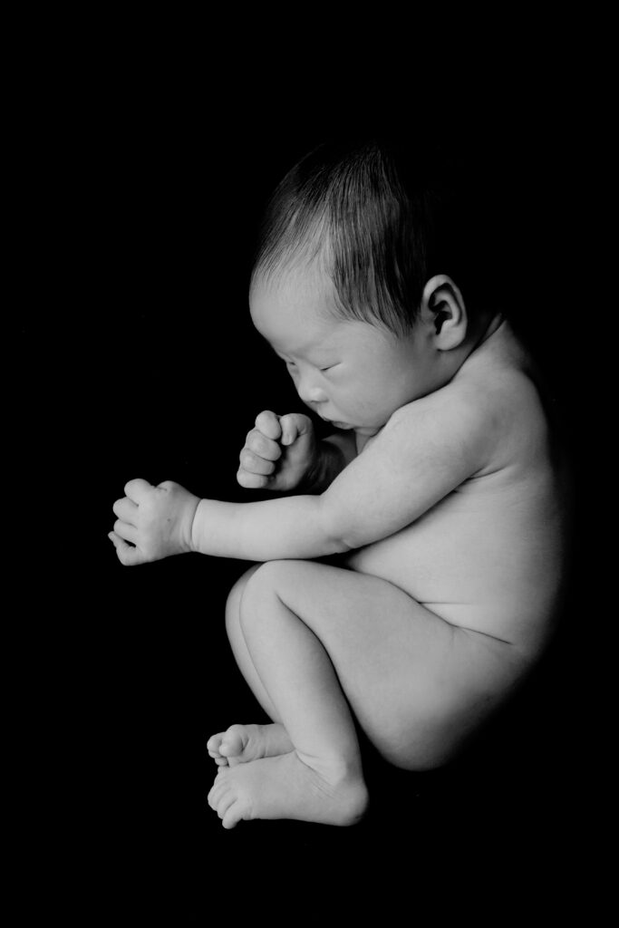 black newborn photo