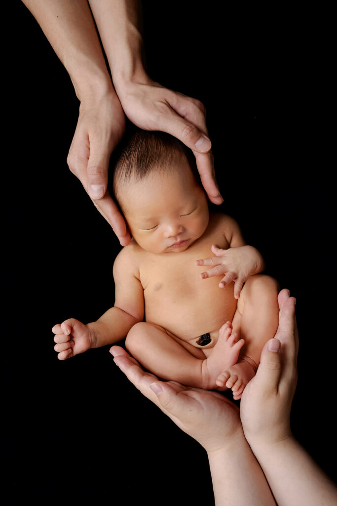 black newborn photo