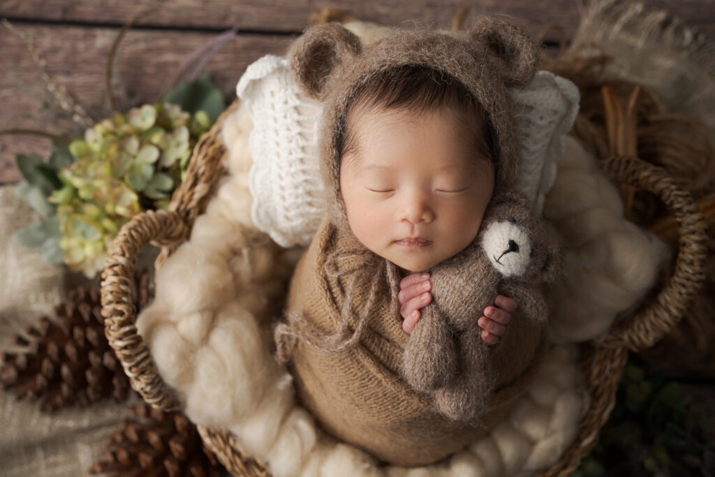 swaddle newborn photo