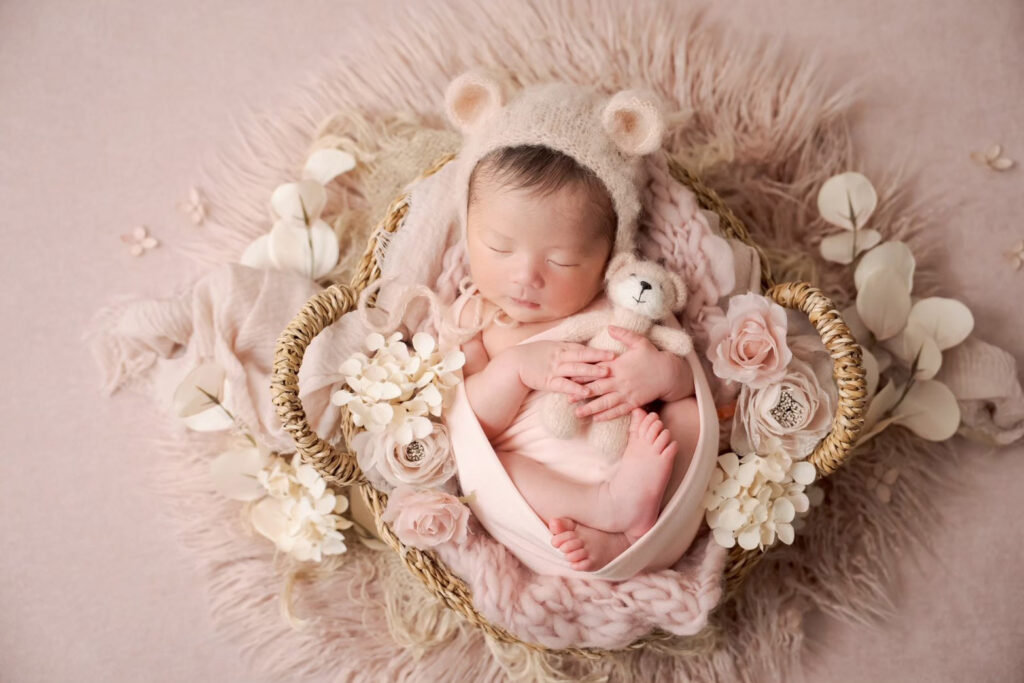 swaddle newborn photo