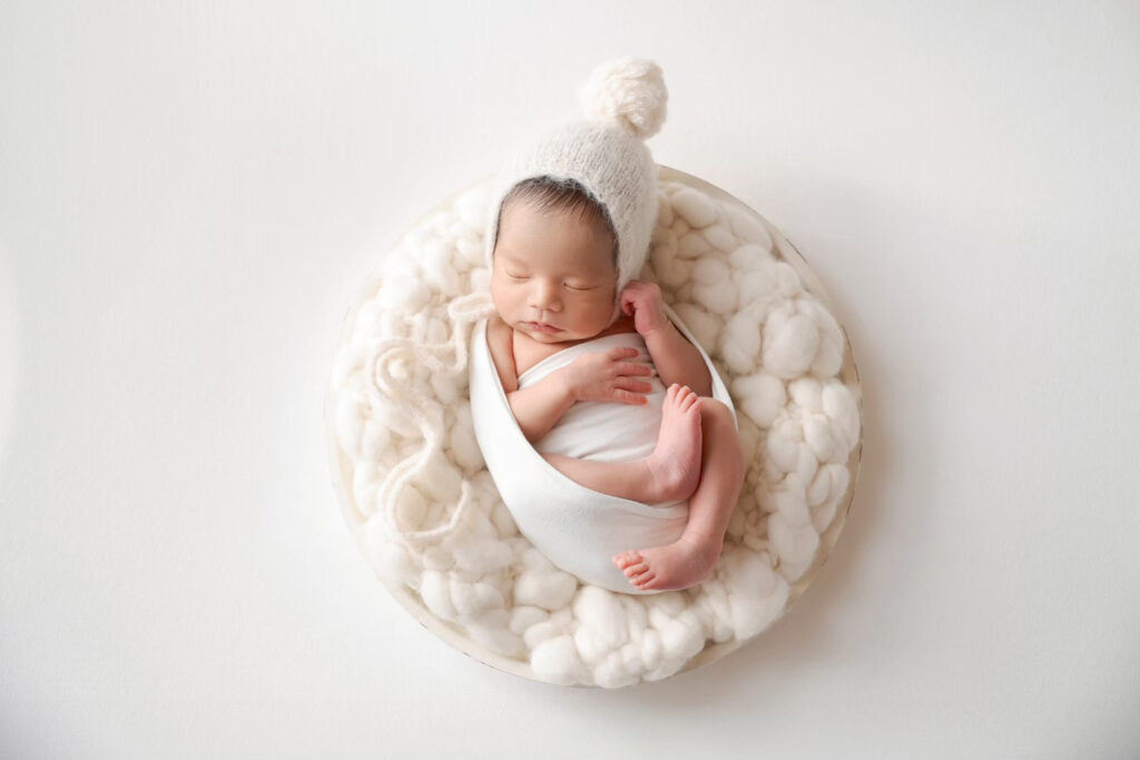 swaddle newborn photo