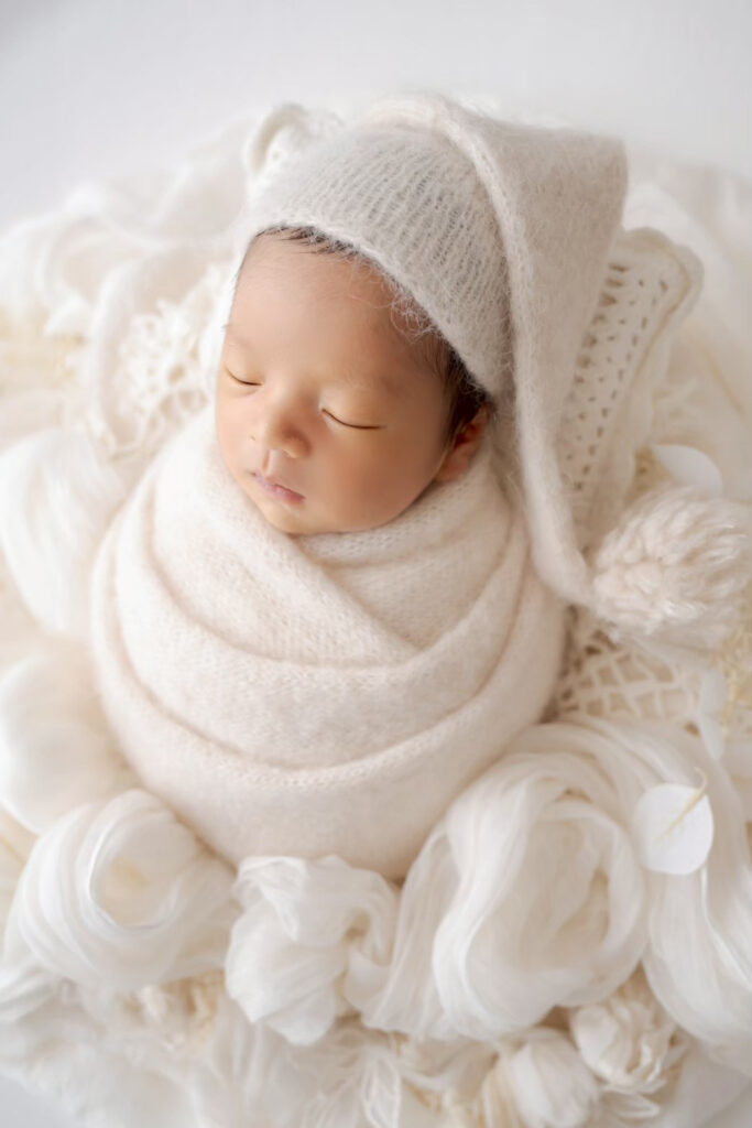 swaddle newborn photo