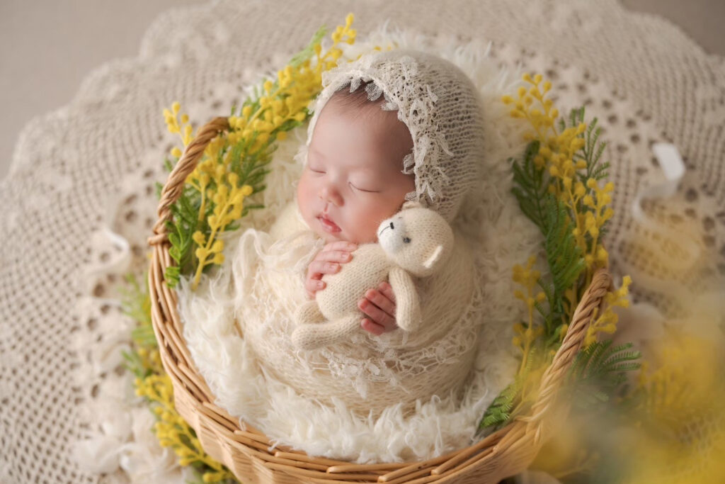 swaddle newborn photo