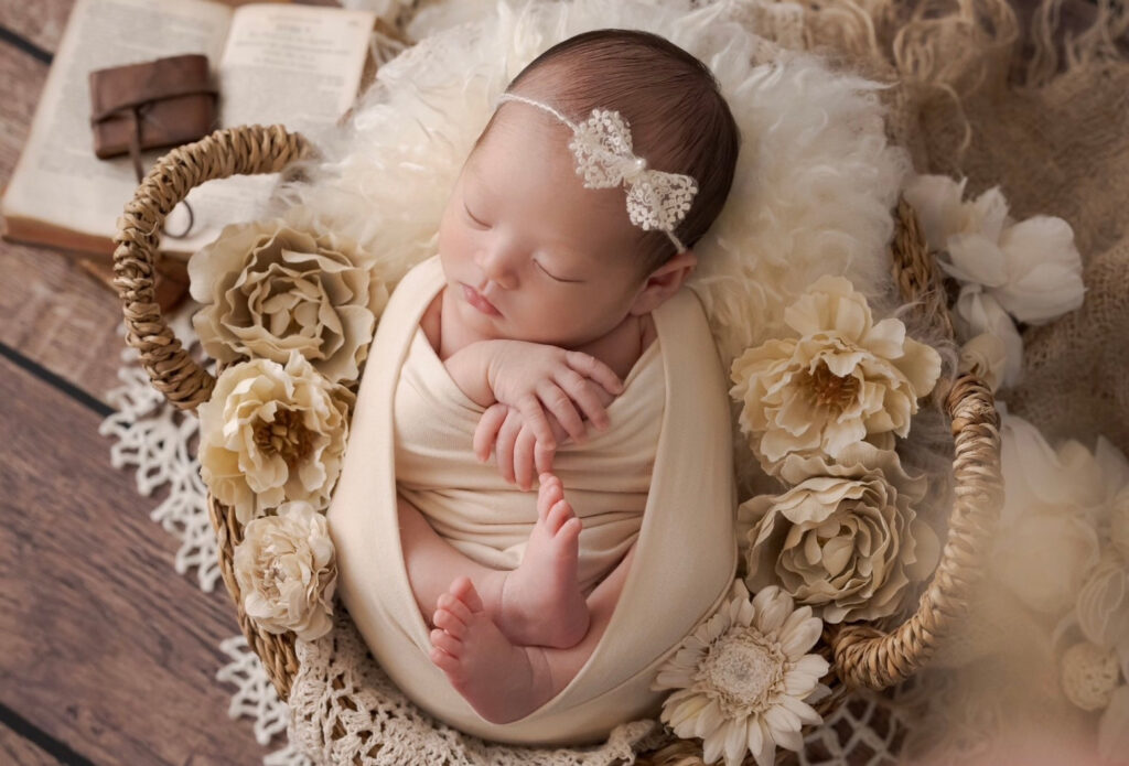 swaddle newborn photo