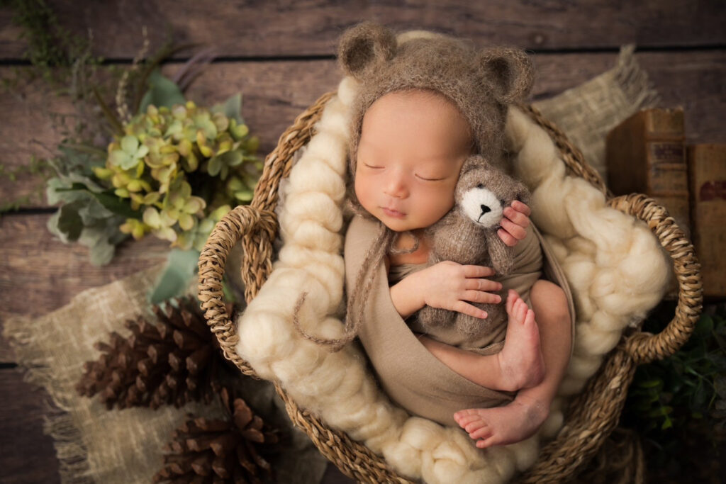 swaddle newborn photo
