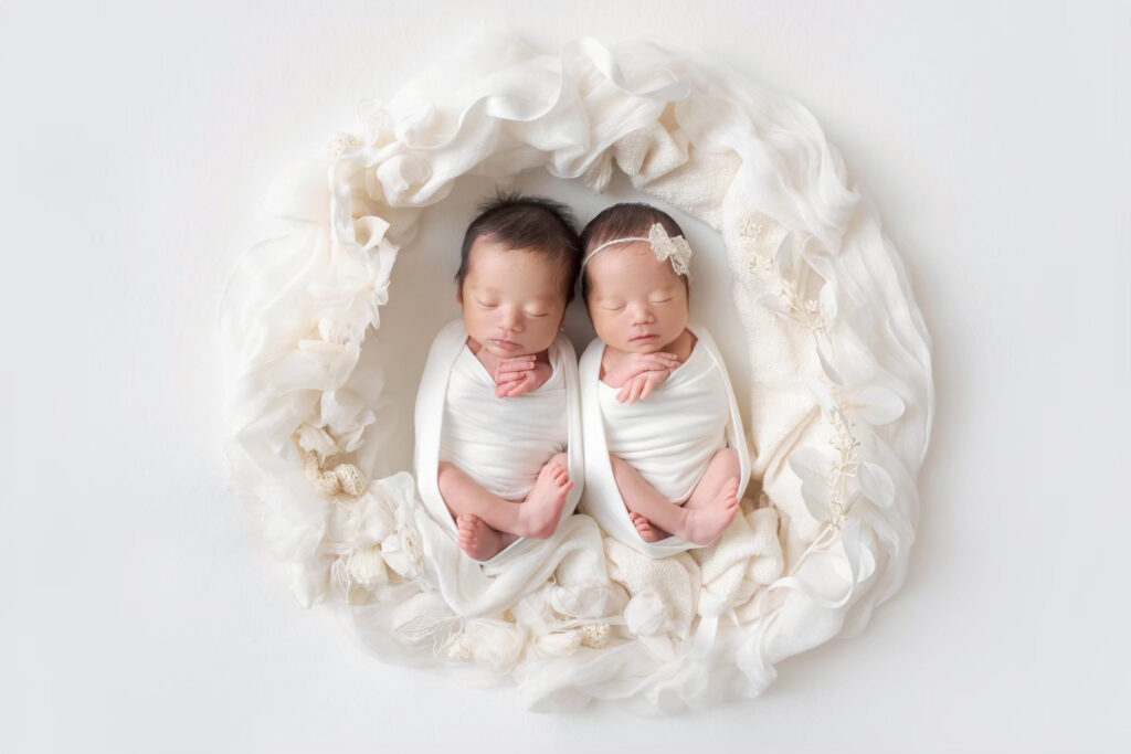 twins newborn photo
