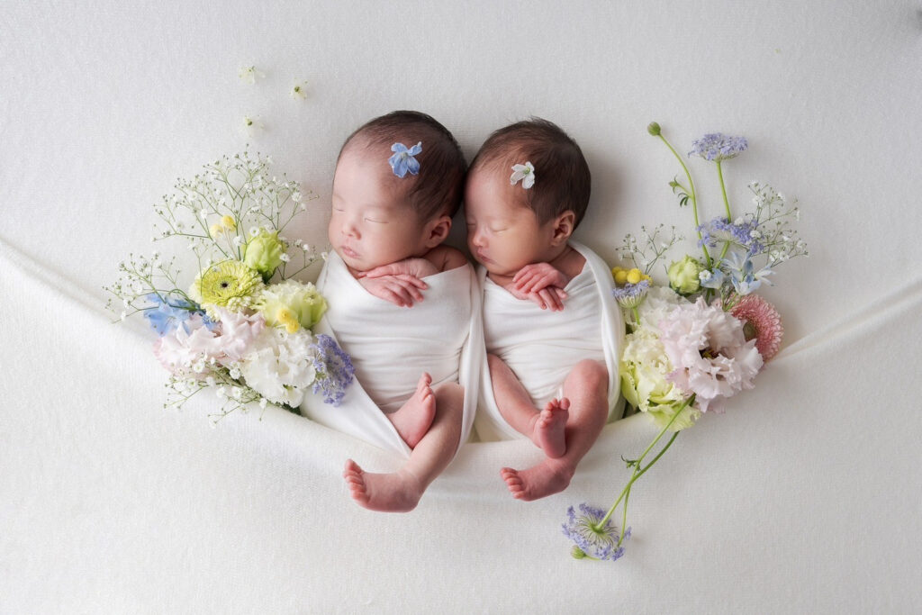 twins newborn photo