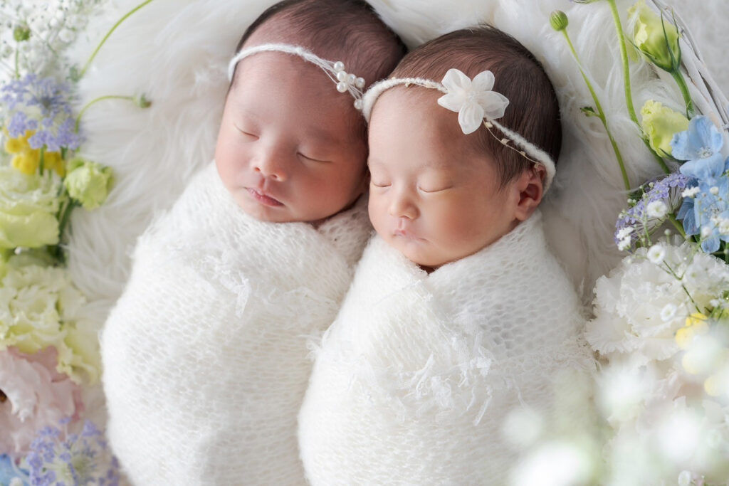 twins newborn photo